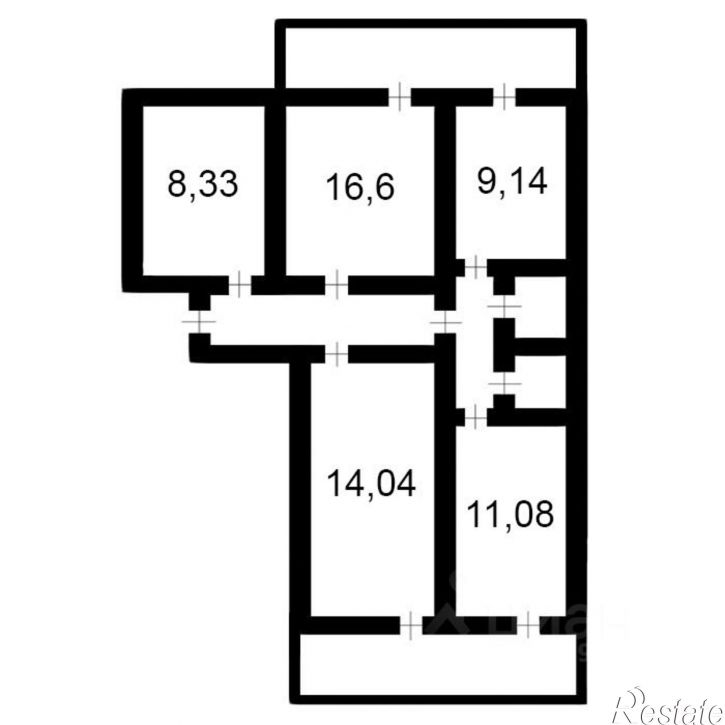 4-комн квартира ул Маршала Кошевого, 21,  д. 21