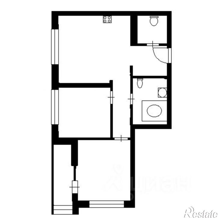 2-комн квартира Морская улица, 90,  д. 90