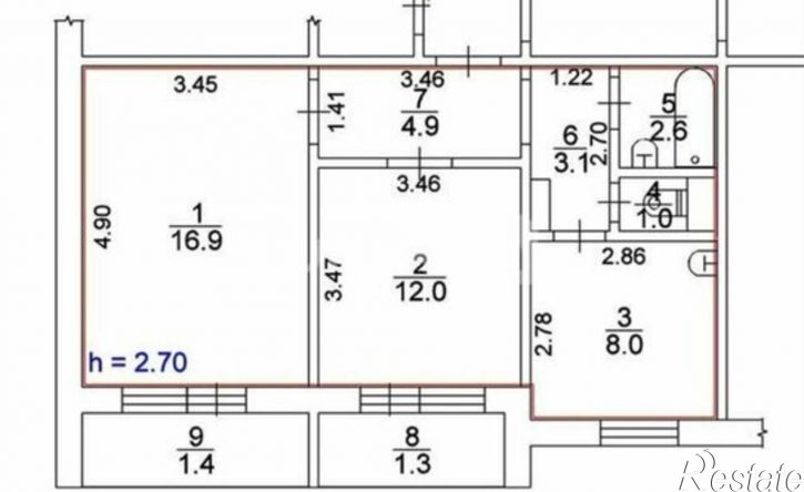 2-комн квартира ул Энтузиастов, 23,  д. 23