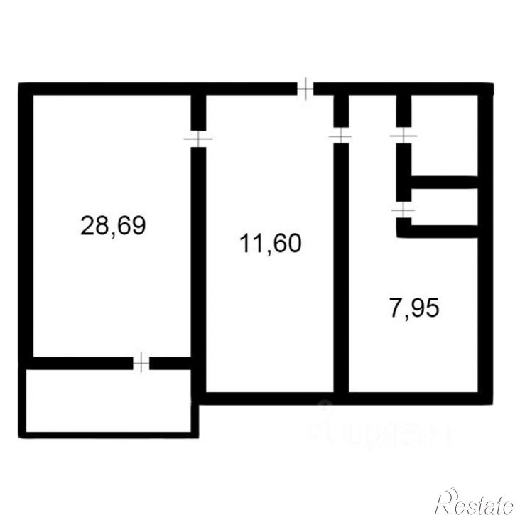 2-комн квартира ул Гагарина, 37/3,  д. 37/3