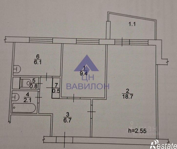 1-комн квартира ул Энтузиастов, 7,  д. 7